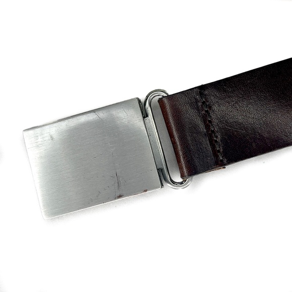 Banana Republic Brown Vintage Belt with Sliding Silver Buckle - Picture 2 of 4